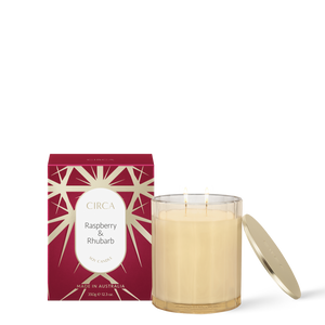 350g Candle - Raspberry & Rhubarb