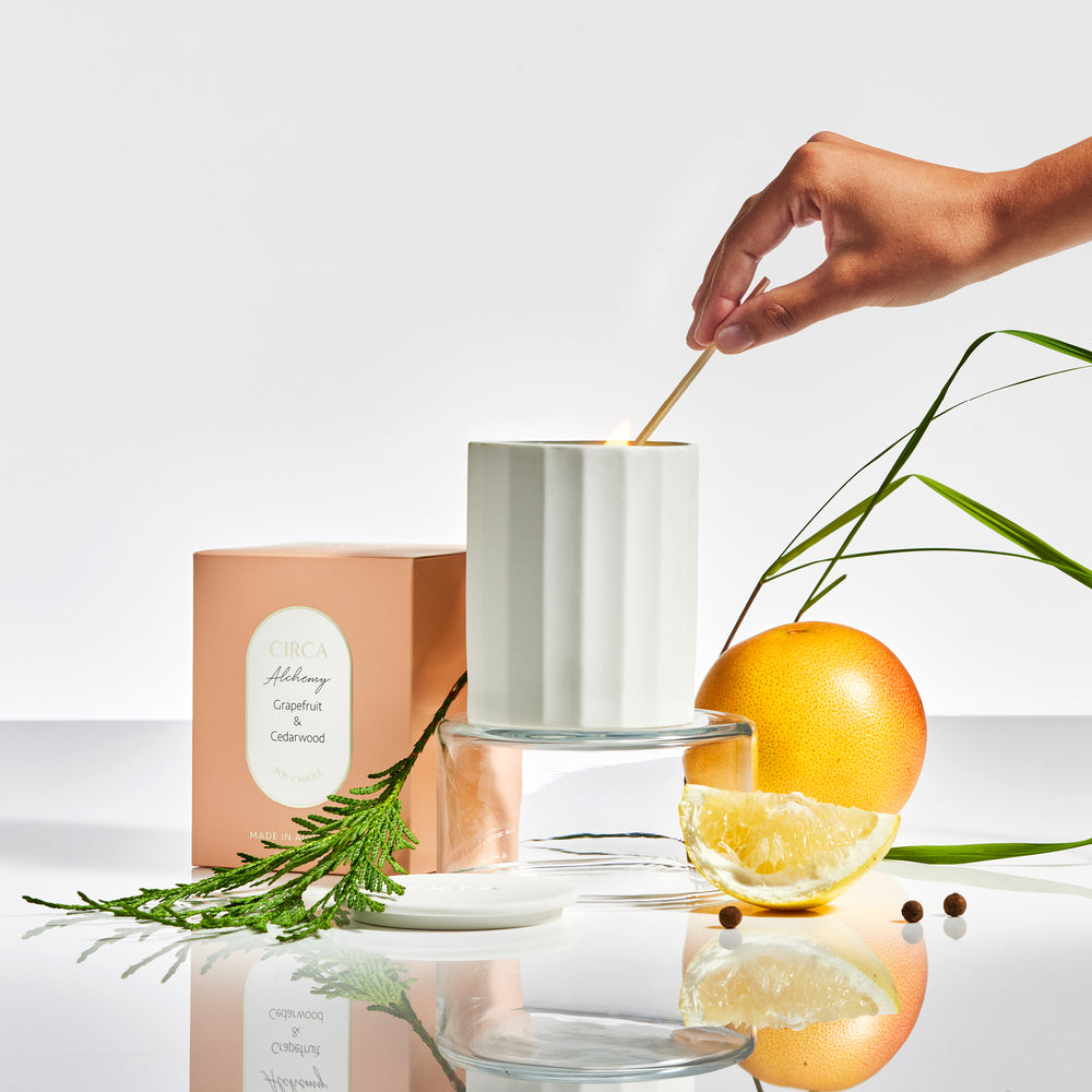 350g Candle  - Grapefruit & Cedarwood