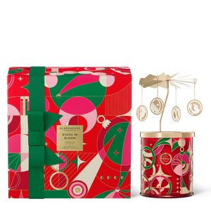 Candle with Spinning Carousel Gift Set - Kyoto in Bloom