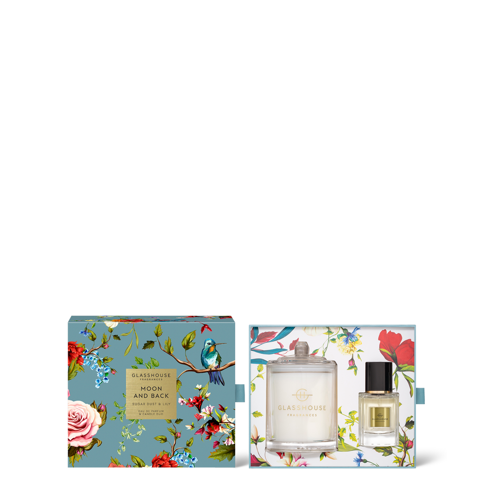 30mL Eau De Parfum & 200g Candle Duo -  Moon & Back