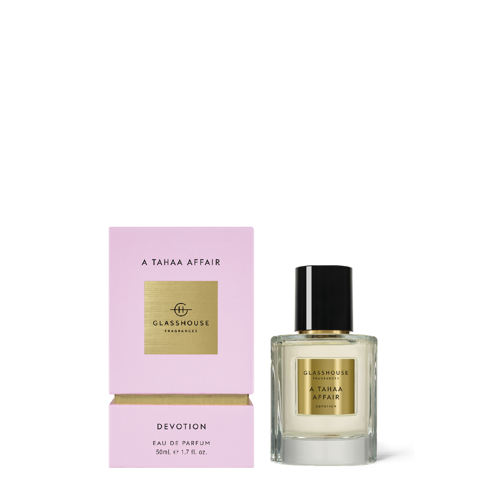 Glasshouse Fragrances A Tahaa Affair Vanilla Caramel 50mL Eau de Parfum spray with box