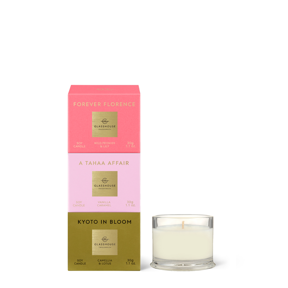 3 x 30g candles - Most Coveted Trio